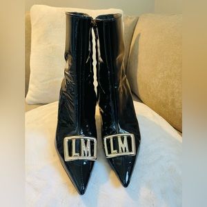 love moschino shiny boots. Lightly worn, excellent condition.